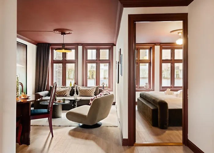 Апартаменты Bryggen Boutique L Uniquely L 2 Min To Floyen *